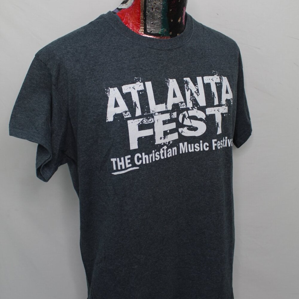 ATLANTA FEST Christian Music Band's Tour Gray Tshirt Size Large - Picture 6 of 9